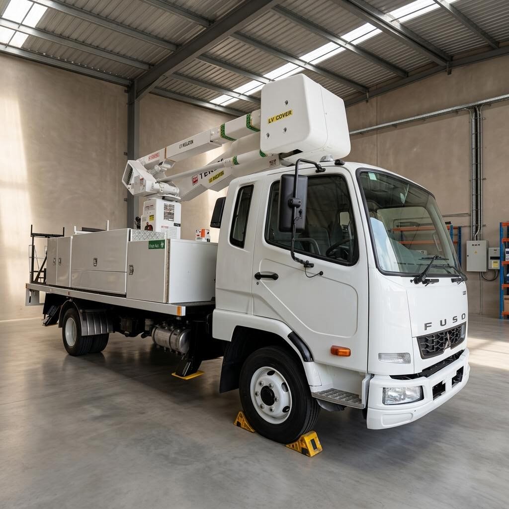 2012 Mitsubishi Fuso Terex LT40 EWP bucket truck for sale Sydney
